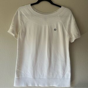 Chase Bank Uniform Lands End sweater top small